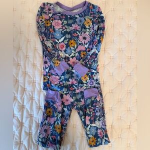 Little Sleepies Dusk Blooms Two-Piece Long Sleeve Pant Set